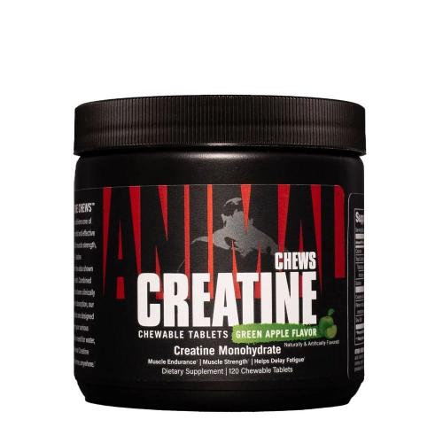 Universal Nutrition Animal Creatine Chews (120 Chewables, Green Apple)