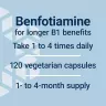 Life Extension Mega Benfotiamine 250 mg (120 Veg Capsules)