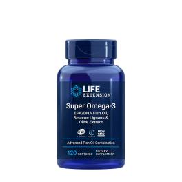   Life Extension Super Omega-3 EPA/DHA Fish Oil, Sesame Lignans, Olive Extract (120 Softgels)