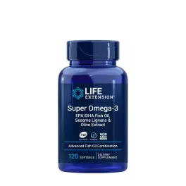   Life Extension Super Omega-3 EPA/DHA Fish Oil, Sesame Lignans, Olive Extract (120 Softgels)
