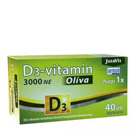 JutaVit Vitamin D3 3000 IU (Olive) (40 Softgels)