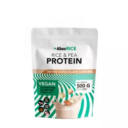   AbsoRICE Rice & Pea Protein - Vegan Protein Powder (500 g, White Chocolate Caramel)
