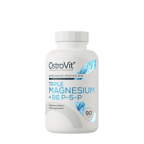 OstroVit Triple Magnesium + B6 P-5-P (90 Capsules)