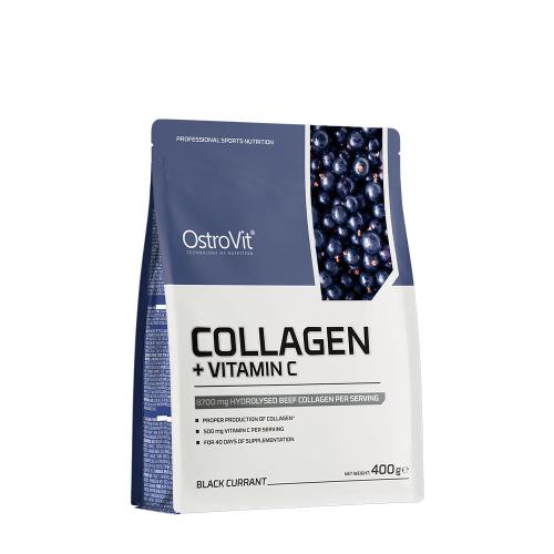 OstroVit Collagen + Vitamin C (400 g, Blackcurrant)