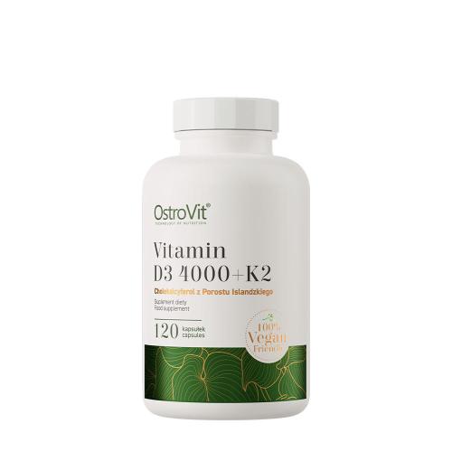 OstroVit Vitamin D3 4000 IU + K2 VEGE (120 Capsules)