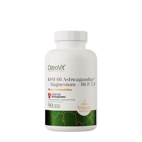 OstroVit KSM-66 Ashwagandha® + Magnesium + B6 P-5-P (90 Veg Capsules)