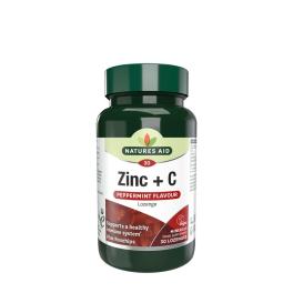   Natures Aid Zinc + C Lozenge - Peppermint Flavour (30 Lozenges)