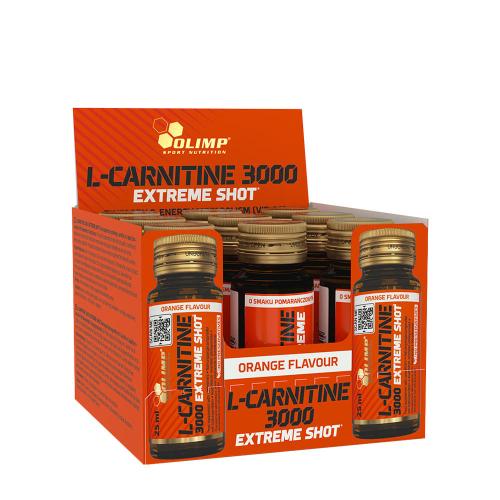 Olimp Sport L-Carnitine 3000 Extreme Shot Glass (9 x 25 ml, Orange)