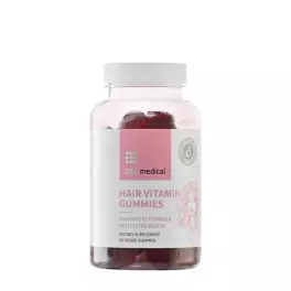 USA medical HAIR VITAMIN GUMMIES (60 Gummies, Raspberry)
