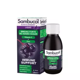   Sambucol Immuno Forte No Added Sugar Liquid (120 ml, Black Elderberry)