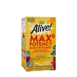   Nature's Way Alive!® Max6 Max Potency Daily Multivitamin Without Iron (90 Capsules)