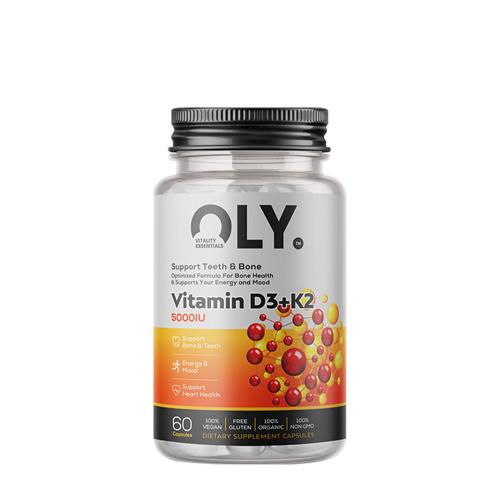 Oly Vitamin D3+K2 5000 IU (60 Capsules)