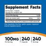 Nutricost Vitamin B3 Niacin 100 mg (240 Capsules)
