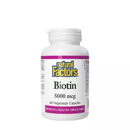 Natural Factors Biotin 5000 mcg (60 Veggie Capsules)