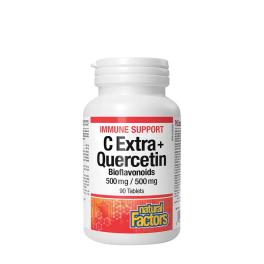   Natural Factors C Extra + Quercetin Bioflavonoids 500 mg / 500 mg (90 Tablets)