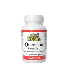   Natural Factors Quercetin Complex With Grape Seed, Turmeric & COQ10 (90 Veggie Capsules)