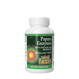   Natural Factors Papaya Enzymes with Amylase and Bromelain (60 Chewables)