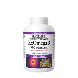   Natural Factors RxOmega-3 Maximum Triple Strength 900 mg (150 Softgels)