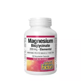 Natural Factors Magnesium Bisglycinate 200 mg (120 Capsules)