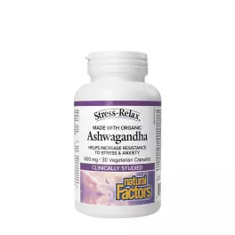   Natural Factors Ashwagandha 600 mg, Stress-Relax (30 Capsules)