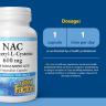 Natural Factors N-Acetyl-L-Cysteine Amino Acid (NAC) 600 mg (60 Veg Capsules)