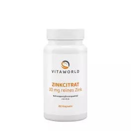 Vitaworld Zinc Citrate 30 mg (60 Capsules)